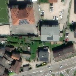 Sand Volleyball Court — aerial view