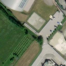 Sand Volleyball Court — aerial view