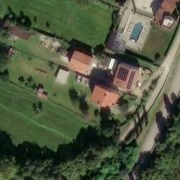 Sand Volleyball Court — aerial view