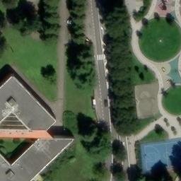Sand Volleyball Court — aerial view