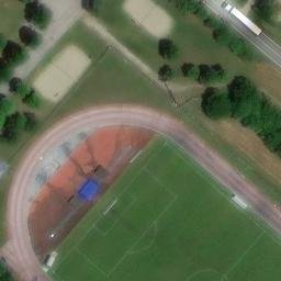 Sand Volleyball Court — aerial view