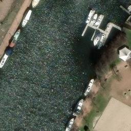 Sand Volleyball Court — aerial view