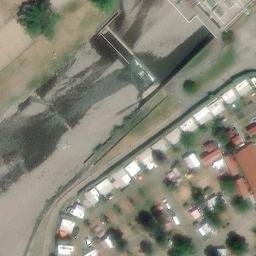Sand Volleyball Court — aerial view