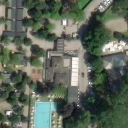 Sand Volleyball Court — aerial view