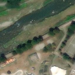 Sand Volleyball Court — aerial view