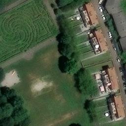Sand Volleyball Court — aerial view