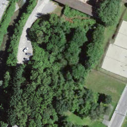 Sand Volleyball Court — aerial view