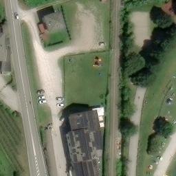 Sand Volleyball Court — aerial view