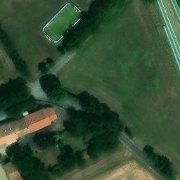 Volleyball Court near Essouvert — aerial view