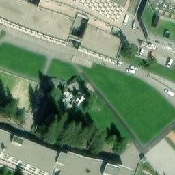 Sand Volleyball Court — aerial view