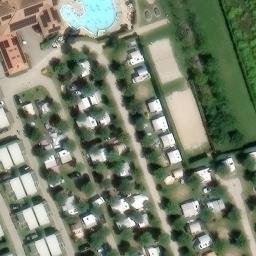 Sand Volleyball Court — aerial view