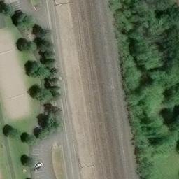 Cowlitz County Beach Volleyball Court #1 — aerial view