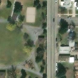 Clarks Park Beach Volleyball Court — aerial view