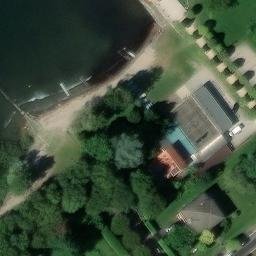 Sand Volleyball Court — aerial view