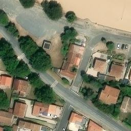 Sand Volleyball Court — aerial view