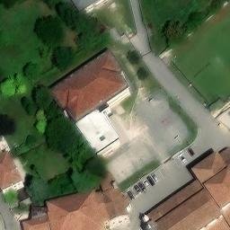 Grass Volleyball Court — aerial view