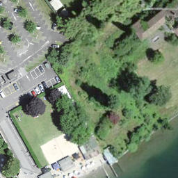 Sand Volleyball Court — aerial view