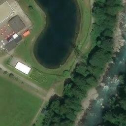 Sand Volleyball Court — aerial view