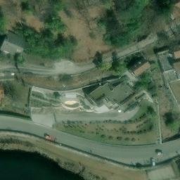 Sand Volleyball Court — aerial view
