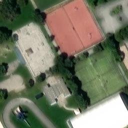 Volleyball Court near Codroipo / Codroip — aerial view