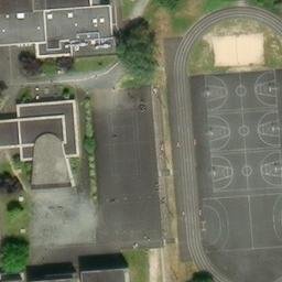 Sand Volleyball Court — aerial view