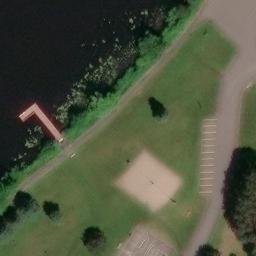 Park Falls Beach Volleyball Court — aerial view