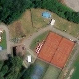 Campo da pallavolo — aerial view