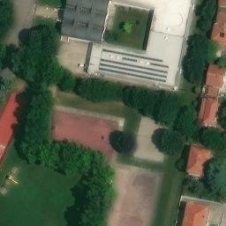 Sand Volleyball Court — aerial view