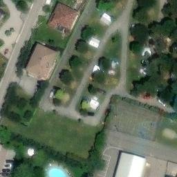 Sand Volleyball Court — aerial view