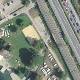 Volleyball Court — aerial view