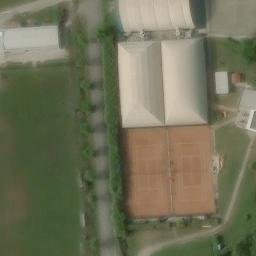 Sand Volleyball Court — aerial view