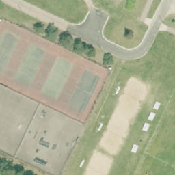 Petawawa Beach Volleyball Court #3 — aerial view