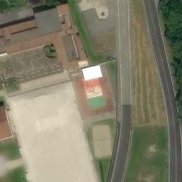 Sand Volleyball Court — aerial view