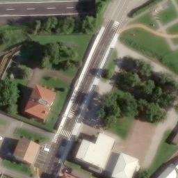 Volleyball Court near Peci / Peč — aerial view