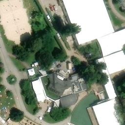 Sand Volleyball Court — aerial view
