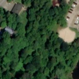 Morin-Heights Beach Volleyball Court — aerial view