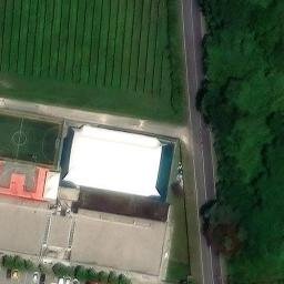 Sand Volleyball Court — aerial view