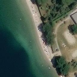Sand Volleyball Court — aerial view