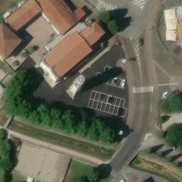 Sand Volleyball Court — aerial view