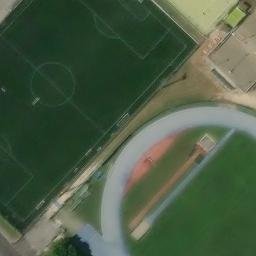 Sand Volleyball Court — aerial view