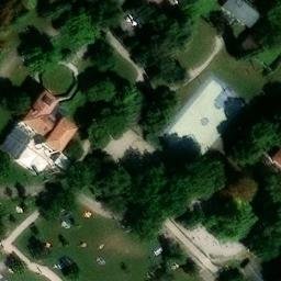 Sand Volleyball Court — aerial view