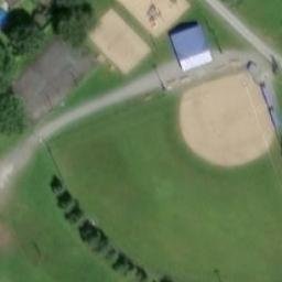Saint-Guillaume Beach Volleyball Court — aerial view