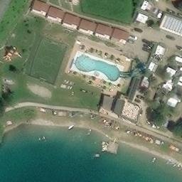 Sand Volleyball Court — aerial view