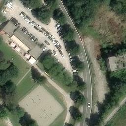 Sand Volleyball Court — aerial view