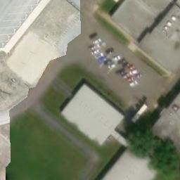Drummondville Beach Volleyball Court #10 — aerial view