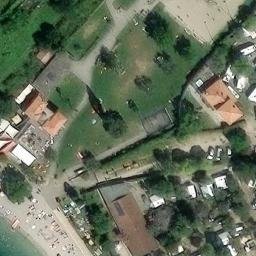 Sand Volleyball Court — aerial view