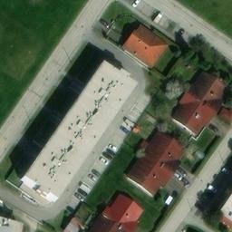Sand Volleyball Court — aerial view