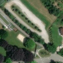 Sand Volleyball Court — aerial view