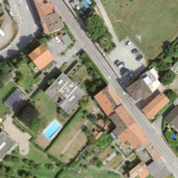 Grass Volleyball Court — aerial view