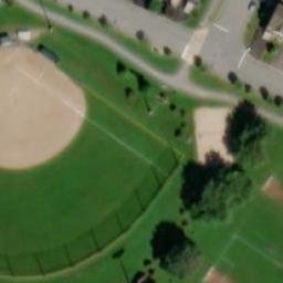 Contrecœur Beach Volleyball Court — aerial view